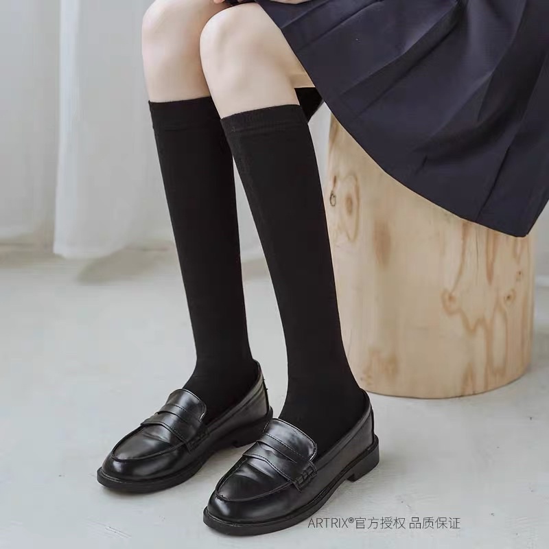 Tất nữ cổ cao SALE Vớ nữ cổ cao dài đến đầu gối  VNXK chất liệu cotton thấm hút mồ hôi phong cách Hàn Quốc