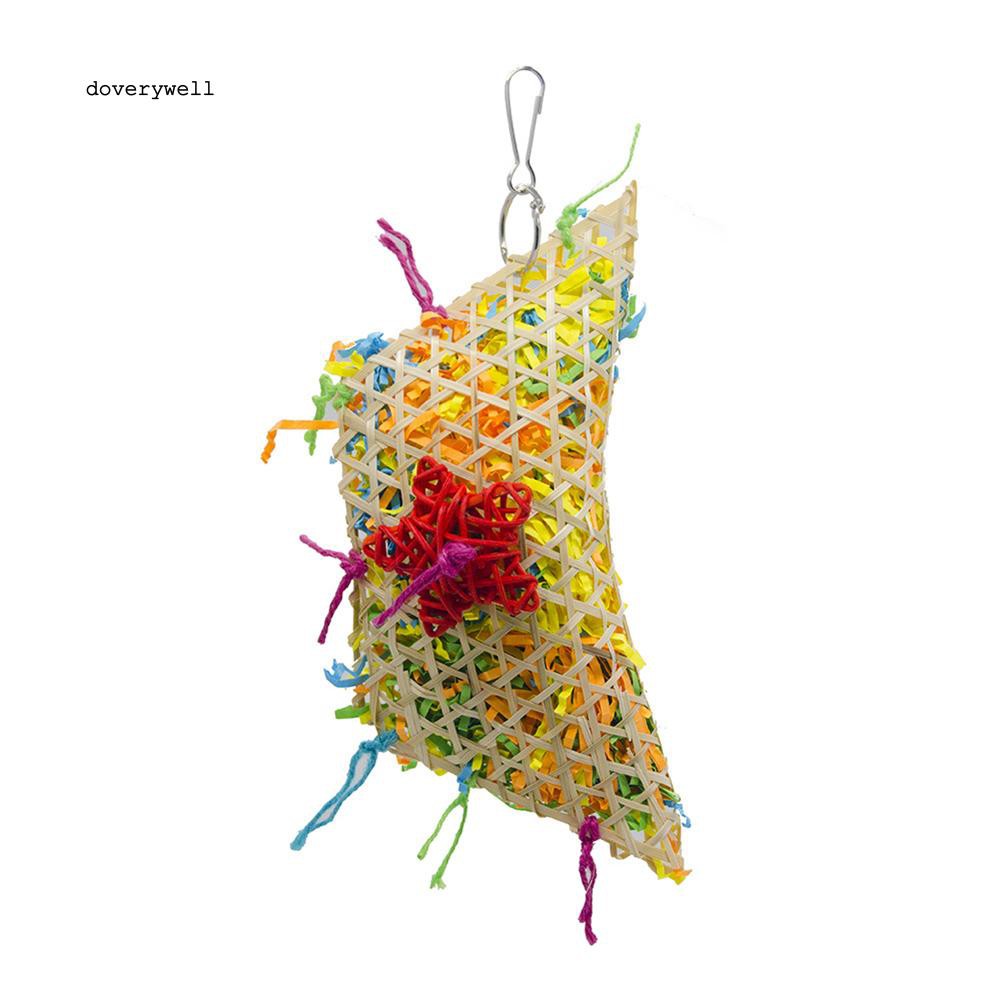 Dây treo đồ chơi nhiều màu sắc cho vẹt cưng