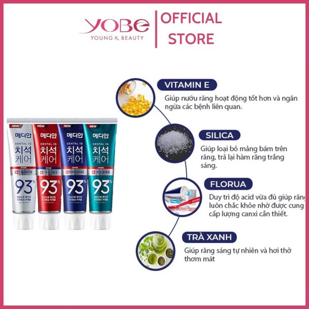 Kem đánh răng MEDIAN Dental IQ 120g trắng răng thơm miệng