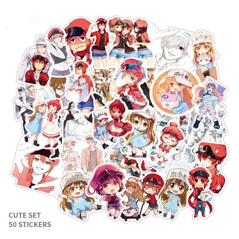 Sticker ( ảnh dán) anime Hataraku Saibou