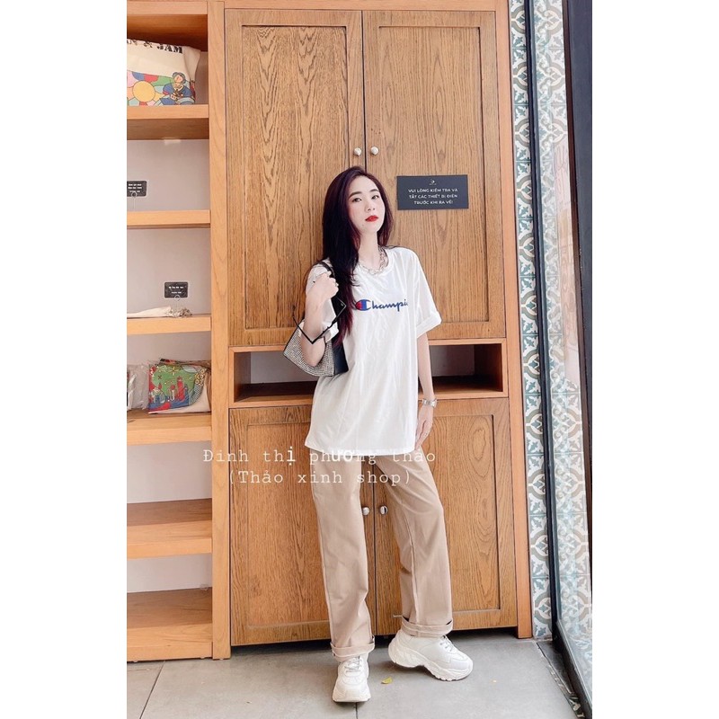 [Rẻ Vô Địch] Siêu phẩm sét bộ  champion cực hót về hàng Kèm dây đai sịn sò ạ Áo chất cotton tàu cao cấp l1 Quần