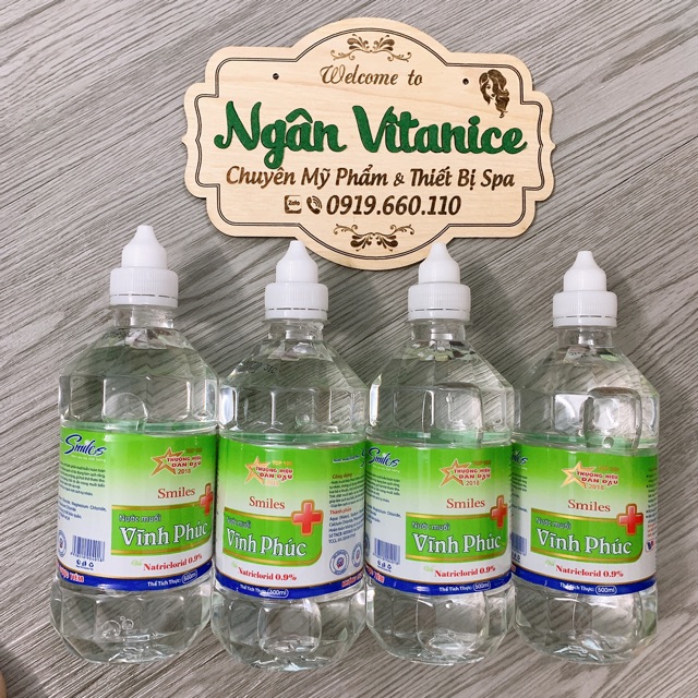 Nước muối sinh lý Vĩnh Phúc 500ml