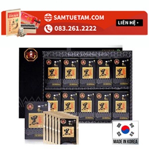 hắc sâm💖FREESHIP💖Tinh chất Hắc Sâm Korean Black & Red Ginseng 60 gói TUETAM6YH12 phân phối chính thức