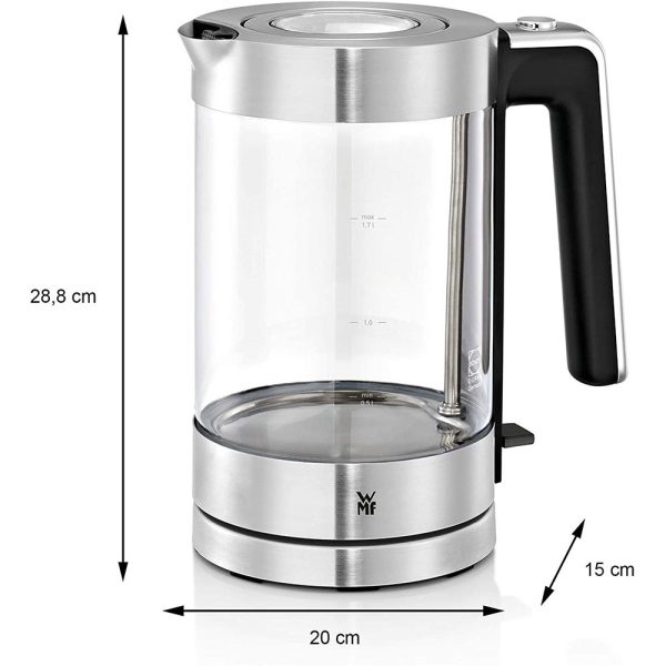Ấm Siêu Tốc WMF Lono Dung Tích Lớn 1,7 L Nội Địa Đức Trong Suốt Thời Thượng Germany SnT 10056