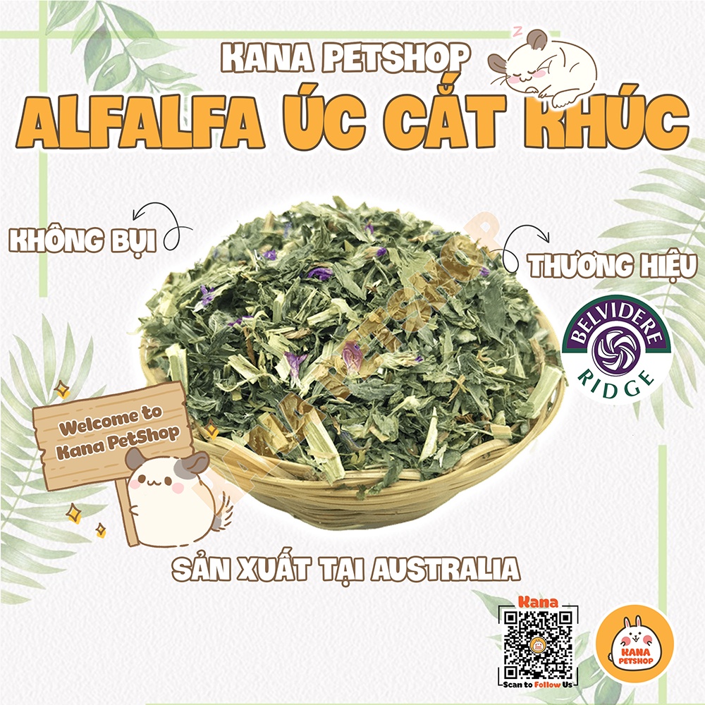 Cỏ Alfalfa 🐹FREESHIP🐹Cỏ Khô Alfalfa Úc Thức Ăn Cho Thỏ, Bọ, Chinchillas ...