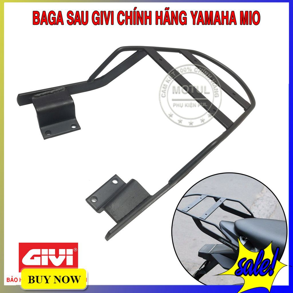 Baga Sau Xe MIO Hàng GIVI Chính Hãng Dùng Chở Đồ Và Gắn Thùng Sau