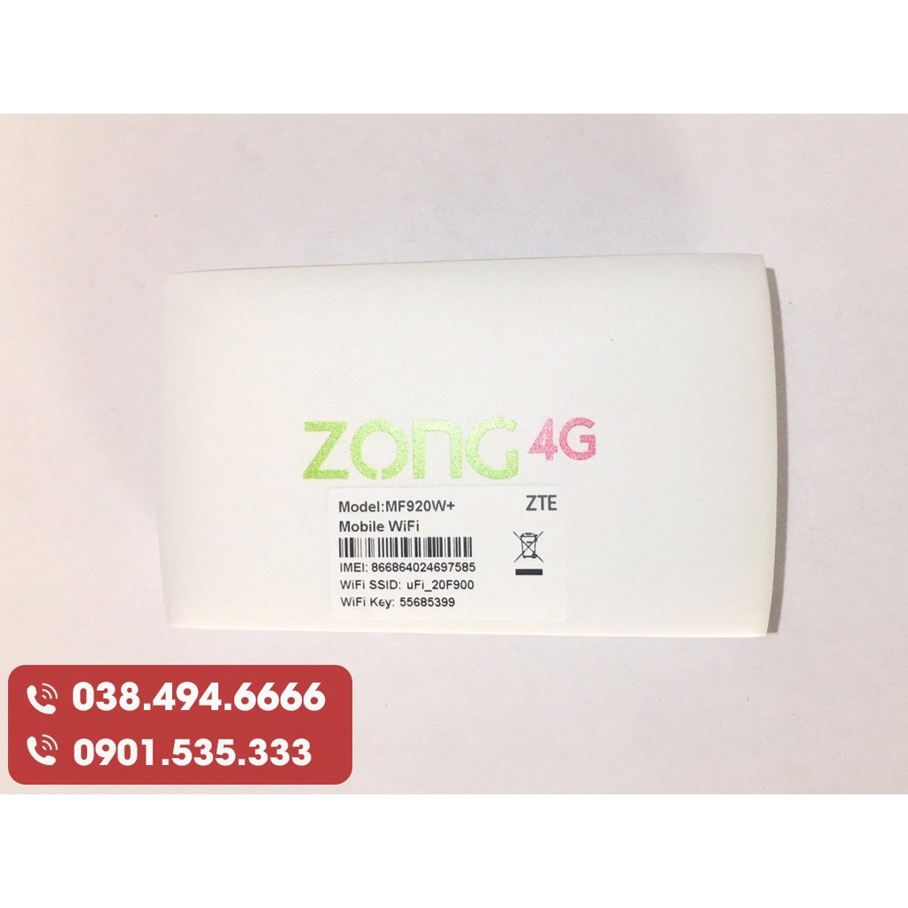Bộ Phát Wifi 4G ZTE MF920 - 150Mbps - pin 8 tiếng | BigBuy360 - bigbuy360.vn