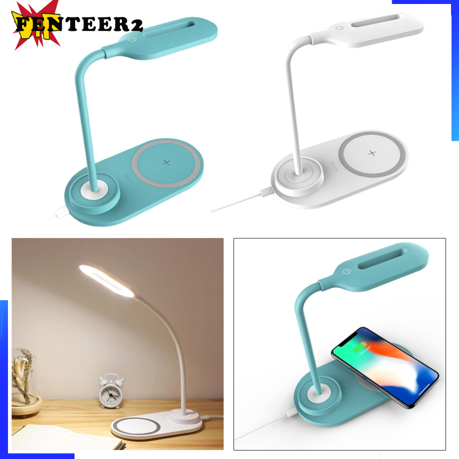 Đế Sạc Điện Thoại Không Dây Có Đèn Led Màu Trắng Fenteer2 3c