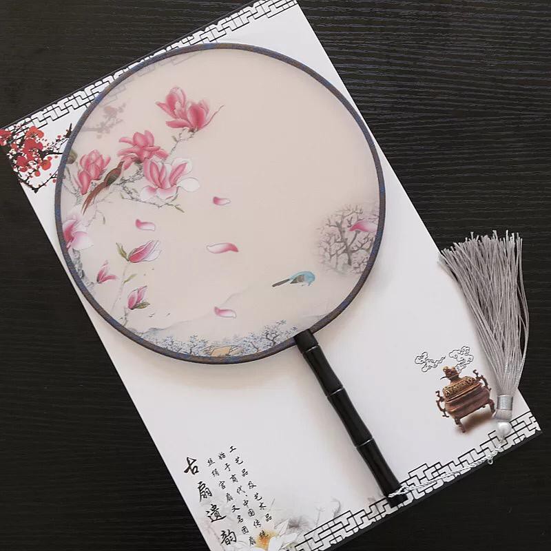 quạt tròn trong suốt hàng có sẵn
