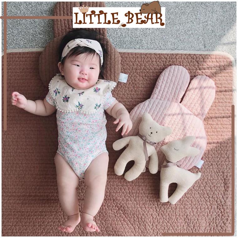 Gối Mỏng Malolotte Quilting HANDMADE Phong Cách Hàn Quốc Cho Bé - Little Bear