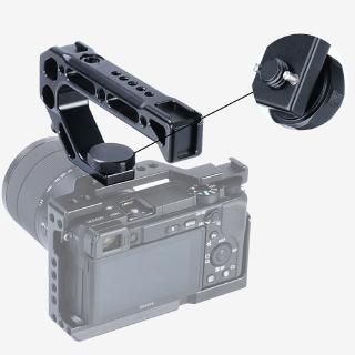 UURig R008 Máy ảnh Cold Shoe Handle Hand Grip nắm tay với ARRI Định vị Vít Monitor Mic Rig cho Nikon Canon Sony DSLR