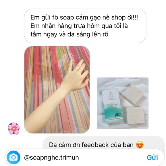 Combo xà bông cam nghệ và Xà bông cám gạo + TẶNG KÈM TÚI ĐỰNG SOAP