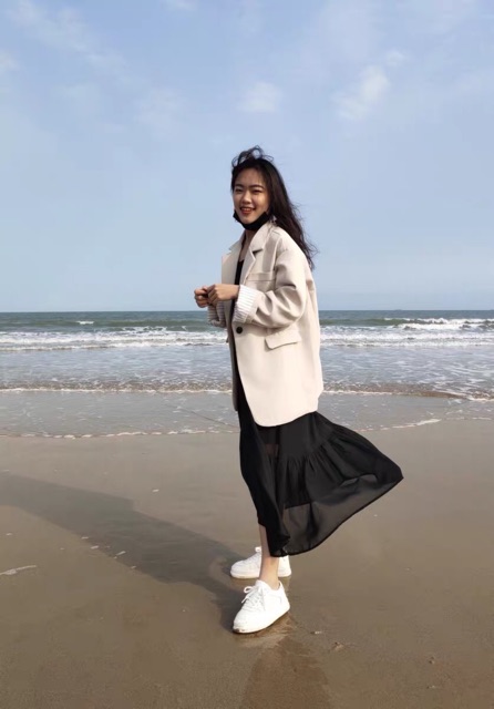 (Sẵn)Áo Blazer/ Áo vest trơn tay kẻ hàng đẹp( kèm ảnh thật) | BigBuy360 - bigbuy360.vn