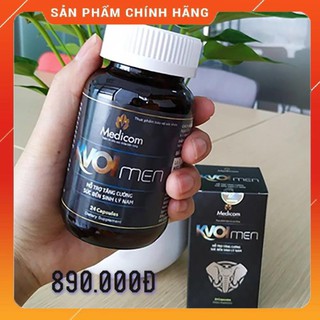 KvoiMen Hỗ Trợ Cải Thiện Sinh Lý Nam, Bổ Thận Tráng Dương. Hộp 24 Viên