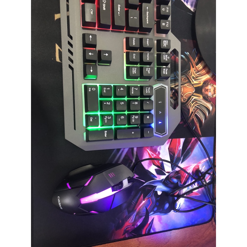 Bàn Phím máy tính + Chuột Chơi Game, Bàn phím và chuột phát sáng có dây USB, LED đổi Màu, Bàn phím và chuột máy tính.