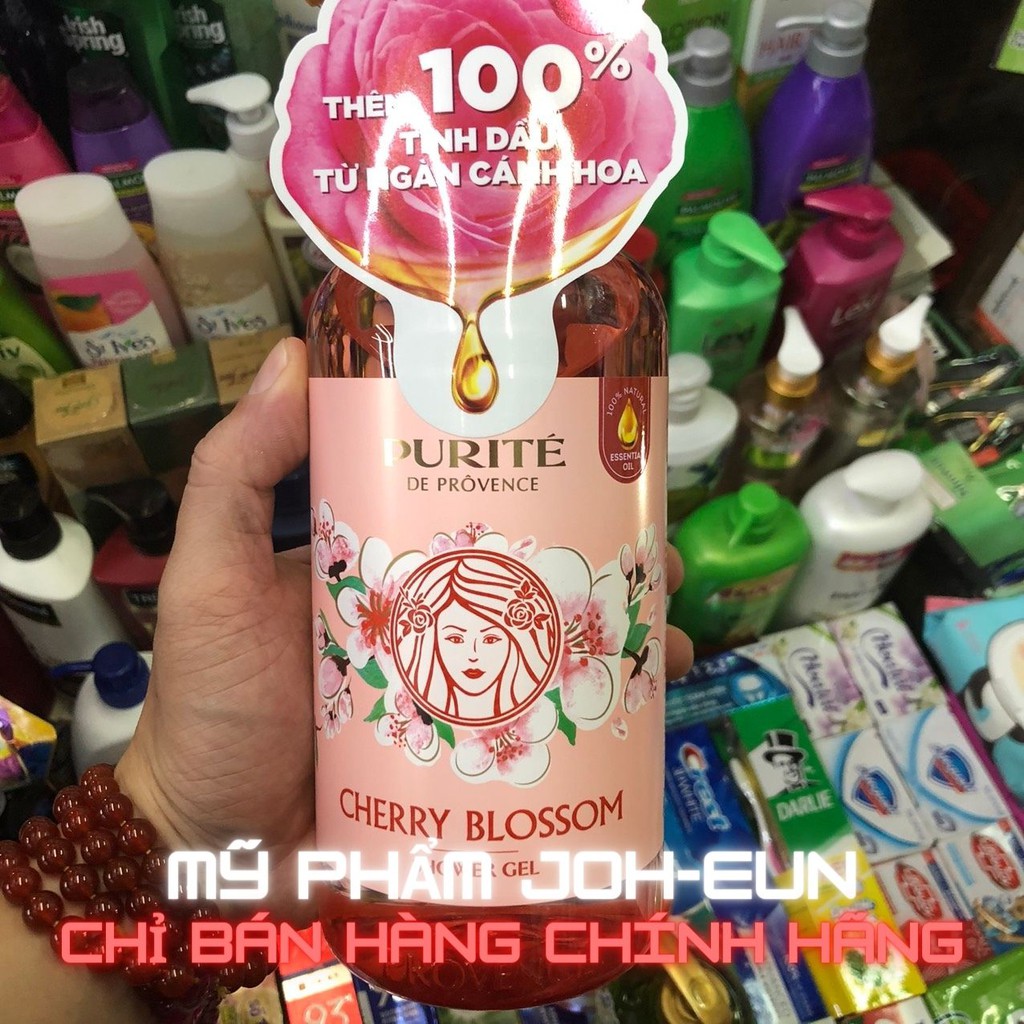 SỮA TẮM PURITE HOA ANH ĐÀO - HOA HỒNG 850ML