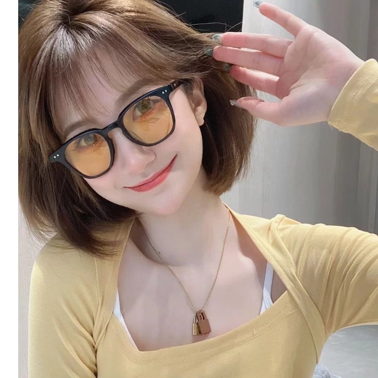 Kính mát nam nữ LUTTO năm 2023, gọng vuông bản tròng nhỏ thời trang GKC 6234