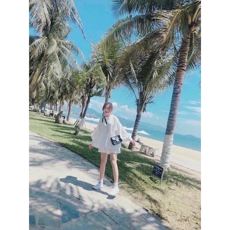 SET SHORT BABYDOLL TRẮNG