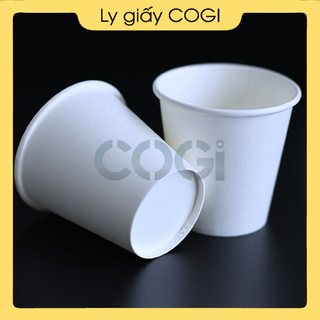 Ly giấy nhỏ cốc giấy sampling 3oz ~ 80ml |300 cái| cogi đựng mẫu thử, gia vị, sốt - lựa chọn nắp ly