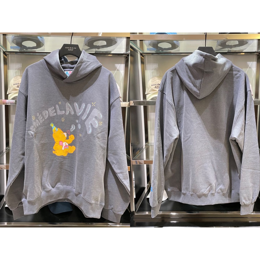 ADLV Áo hoodie dễ phối đồ hình gấu dễ thương