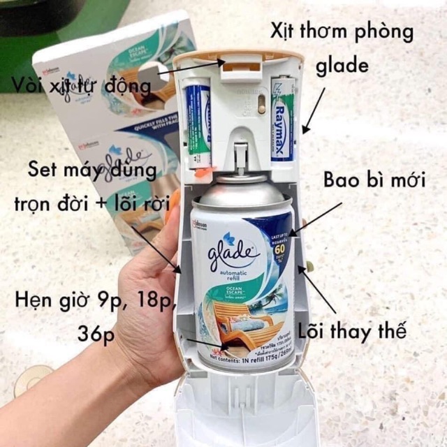 Xịt phòng tự động GLADE thái lan