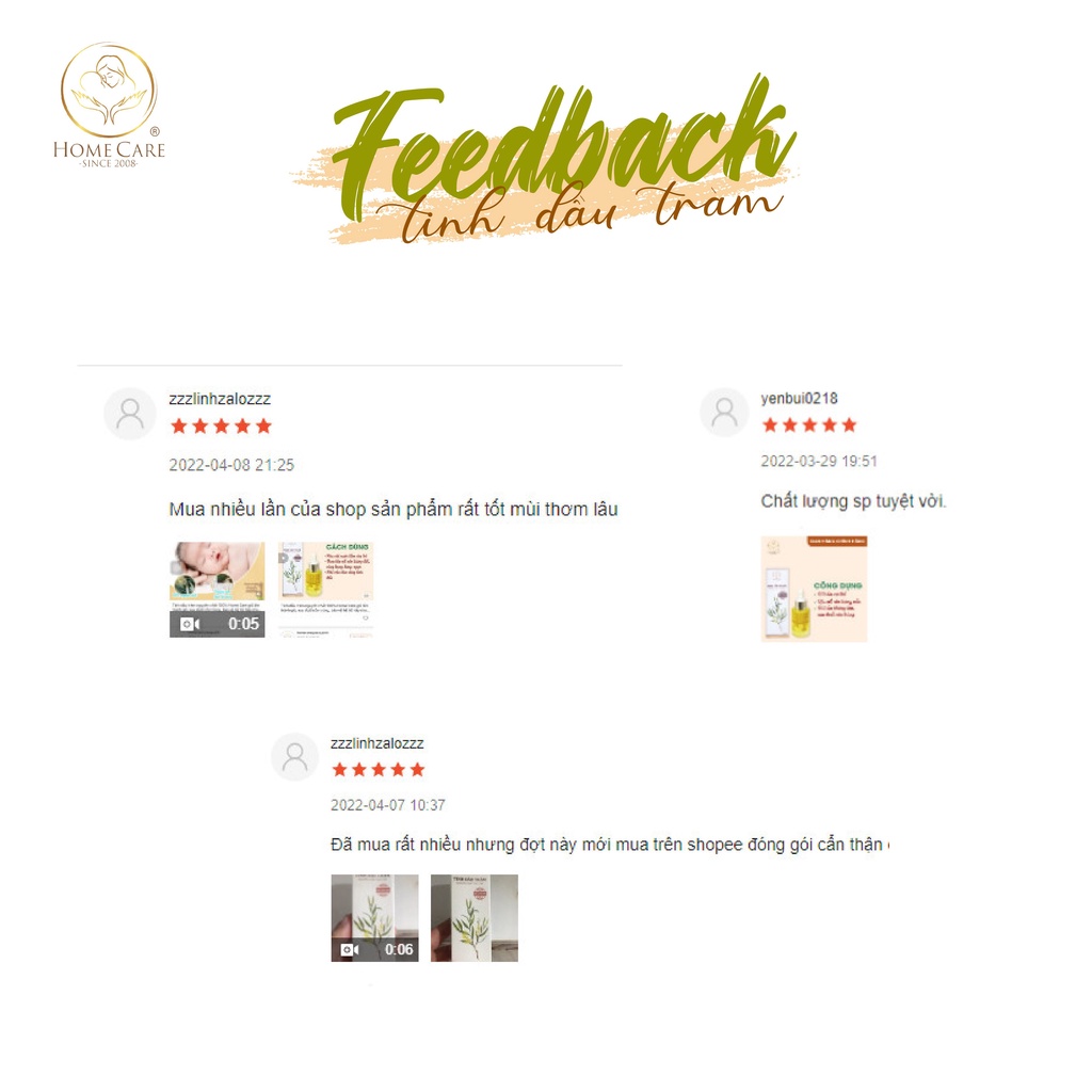 Tinh dầu tràm nguyên chất 100% Home Care giữ ấm tránh gió, xua đuổi côn trùng, bảo vệ sức khỏe cho bé và gia đình