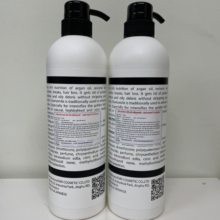 Dầu gội Adeline-Bộ đôi dầu gội+xả phục hồi siêu mềm mượt ngăn rụng tóc 750ml.Dầu gội đầu CHÍNH HÃNG