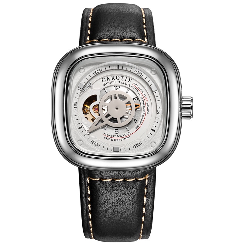 Đồng Hồ Nam Automatic Carotif Lộ Cơ Sau, Size 44mm, Chống Nước 5ATM, Kính Sapphire