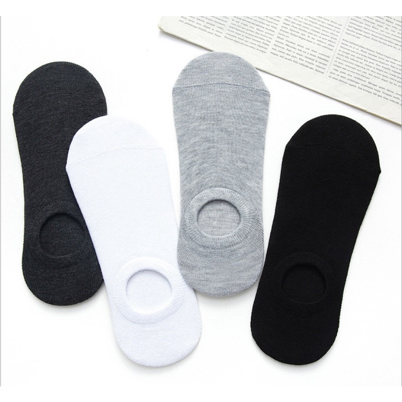 Vớ Cổ Ngắn Unisex Cotton Co Giãn Hút Mồ Hôi, Loại Để Trong Carton
