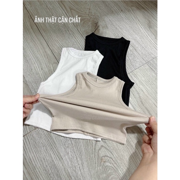 Áo croptop nữ , áo ba lỗ chất cotton thoáng mát