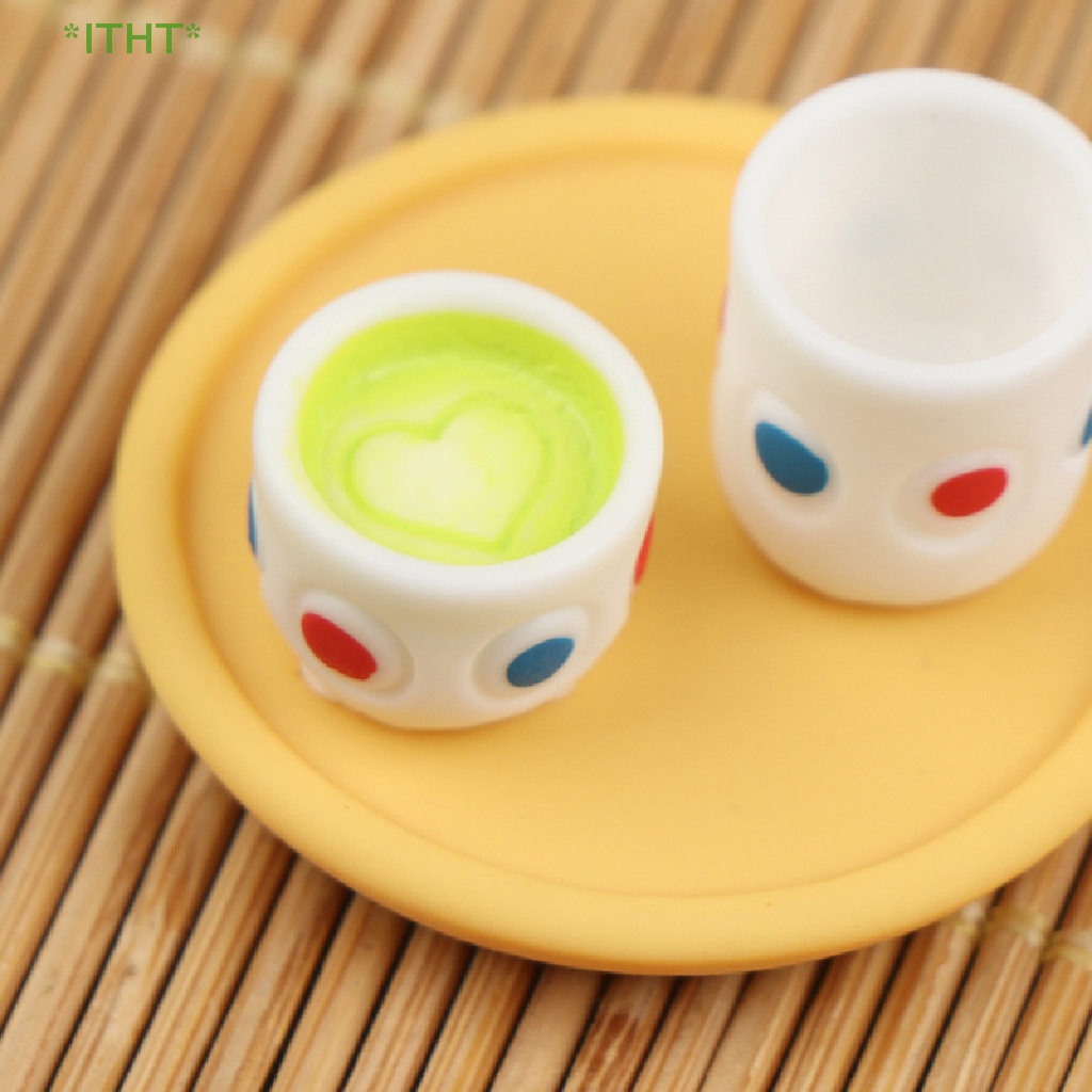 Bộ 4 Ấm Tách Uống Trà Mini Tỉ Lệ 1: 12 Cho Nhà Búp Bê Mới