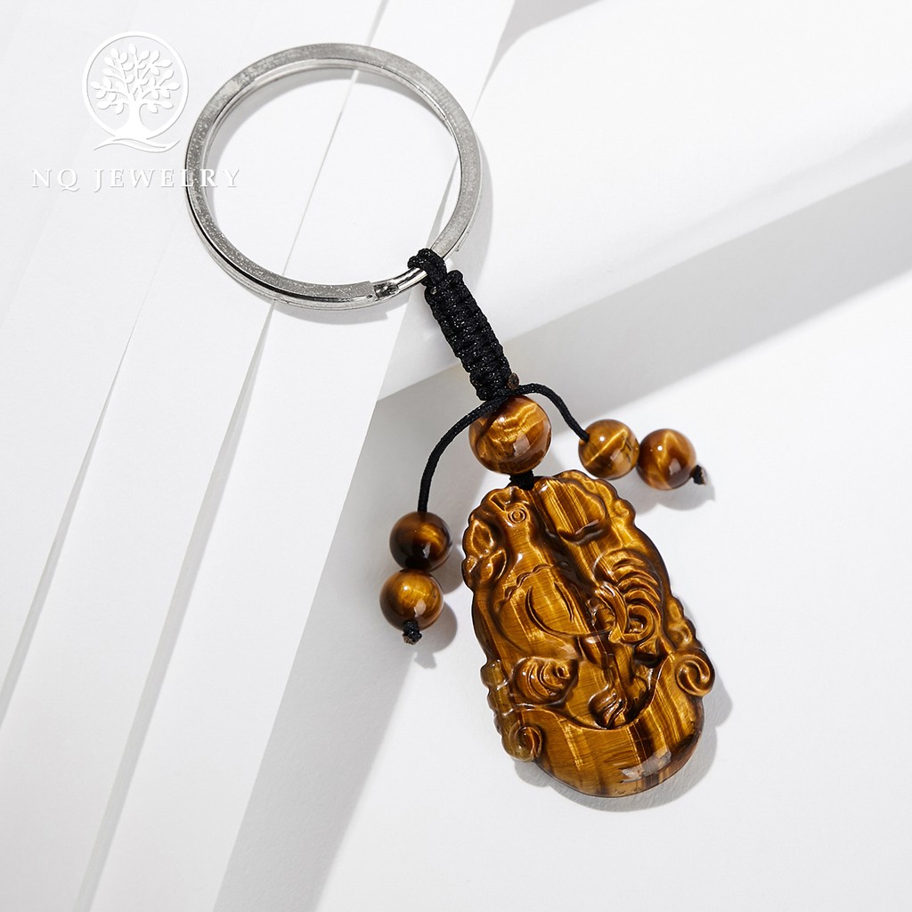 Móc khóa 12 con giáp vàng nâu - NQ Jewelry