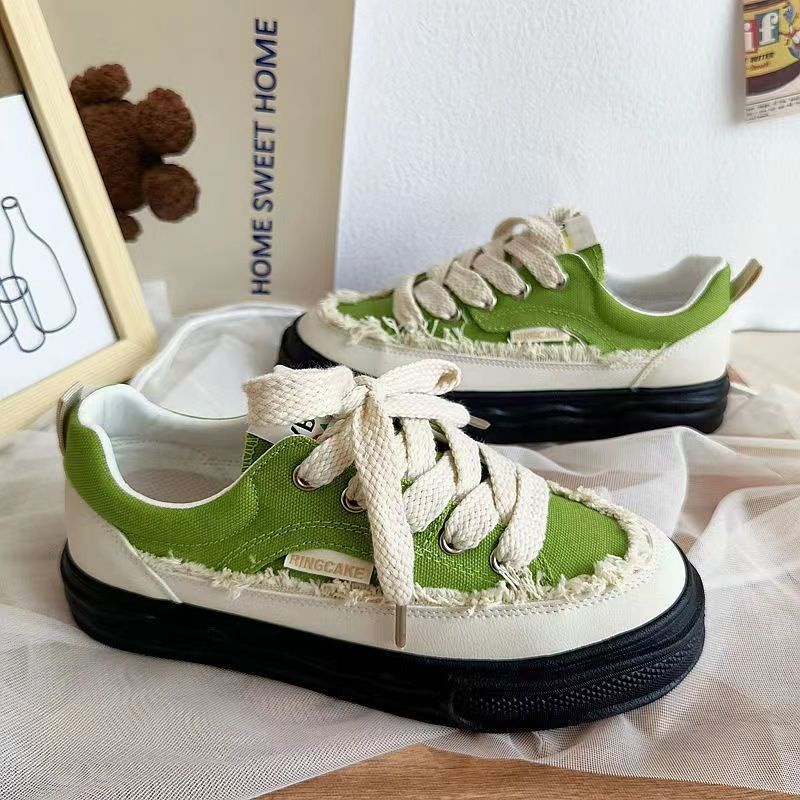 Giày Thể Thao Vải Bạt Đế Dày Thời Trang Hè Năng Động Dành Cho Nữ 2022