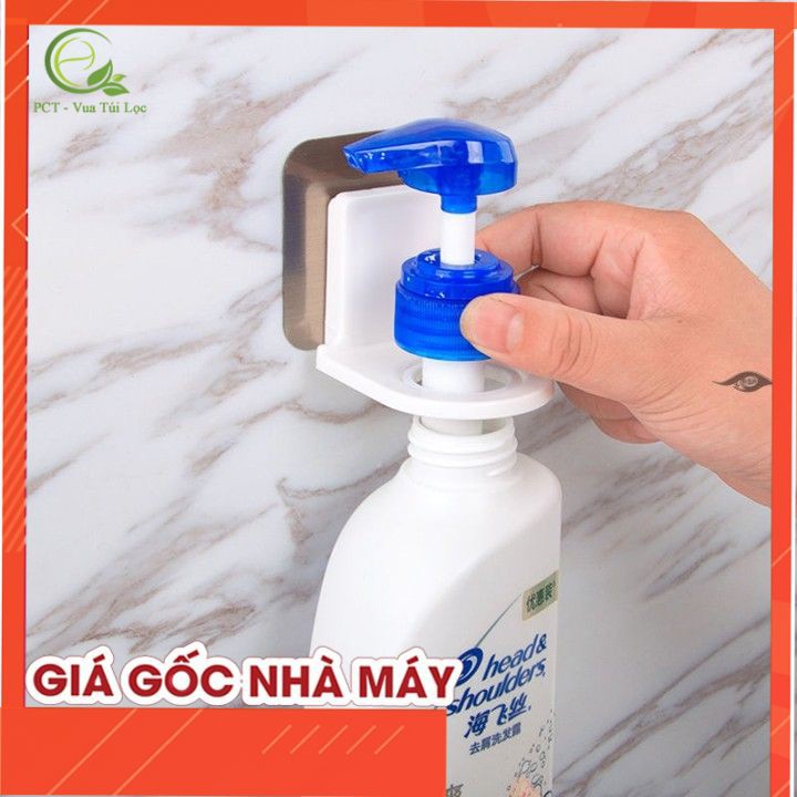 Móc treo chai dầu gội sữa tắm dán tường thông minh, giá treo - VUA BAO BÌ