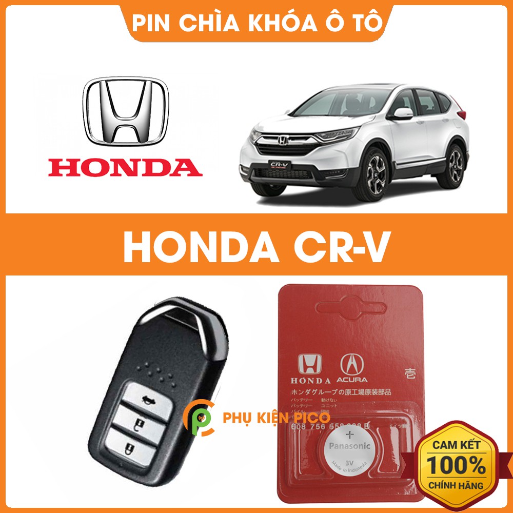 Pin chìa khóa ô tô Honda CRV chính hãng Honda sản xuất tại Indonesia 3V Panasonic