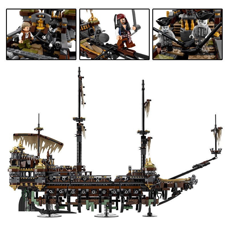 Đồ chơi Lắp Ráp Thuyền Cướp biển Caribe 16042 - Mould King 180141 Silent Mary - 2373 mảnh ghép