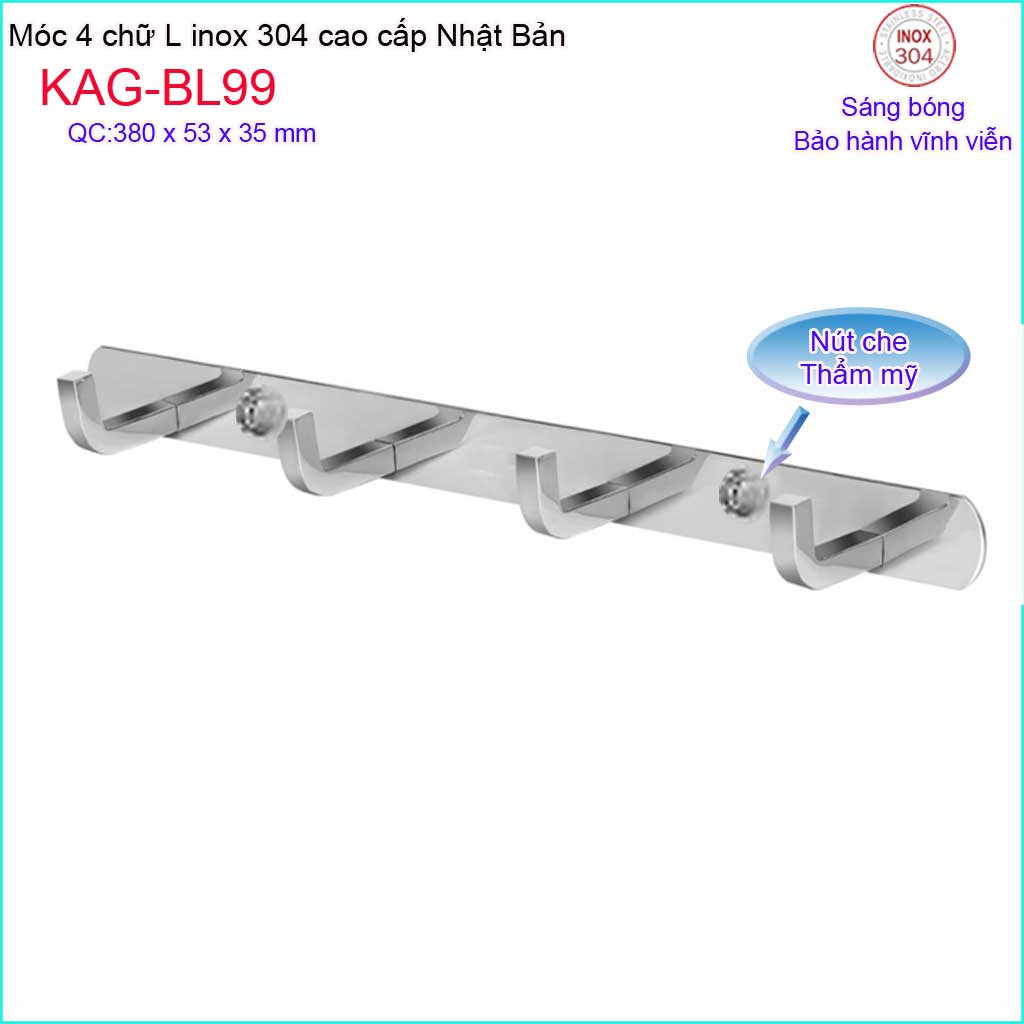 Móc khăn nhà tắm inox Kace, móc treo đồ Inox 304 Nhật Bản, móc khăn nhà tắm