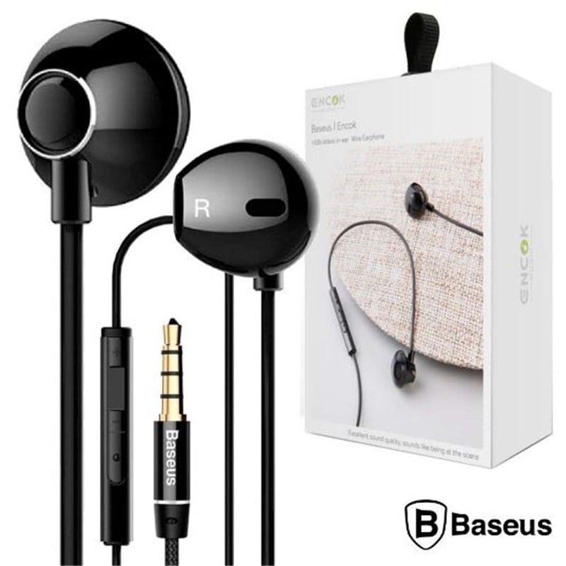 Tai nghe Baseus Encok H06 Âm thanh nổi , Chống ồn , Thiết kế thời trang hiện đại - Bảo hành 12 tháng - Màu đe