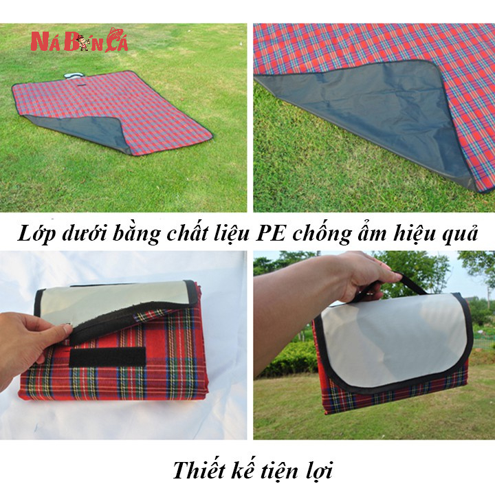 Thảm du lịch picnic, dã ngoại chống thấm tốt - Bạt trải đi phượt, cắm trại gấp nhỏ gọn đa năng