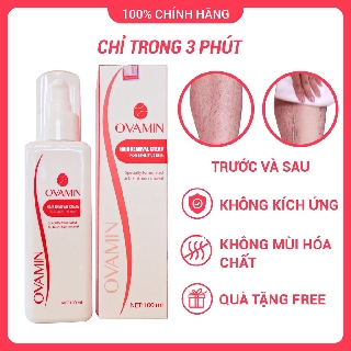 Kem Tẩy Lông Body OvaMin - Triệt Lông Bikini/Vùng Kín, Nách, Chân, Tay Không Kích Ứng An Toàn Cho Da Nhạy Cảm