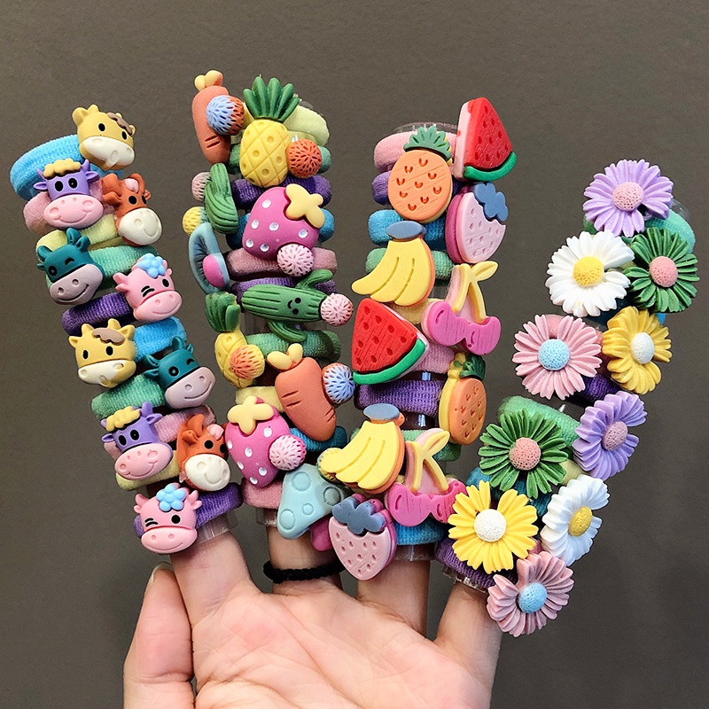 Dây Cột Tóc Hoạt Hình Dễ Thương Cho Bé Gái