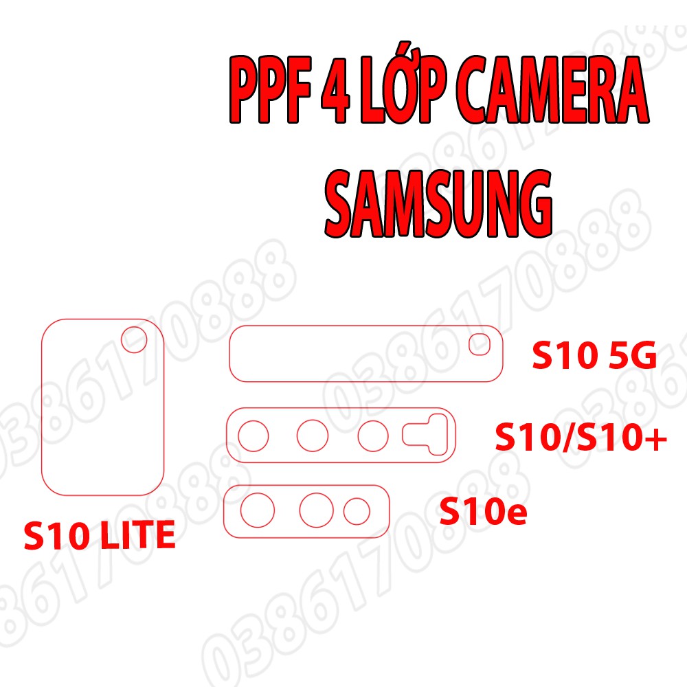 Dán CAMERA PPF 4 lớp chống va đập cho SAMSUNG S10 LITE / S10 5G / S10e / S10 / S10+