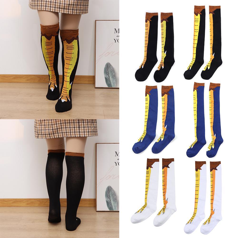 OKDEALS Tất ỐNg Giữ ẤM Chân HọA TiếT Gà 3D