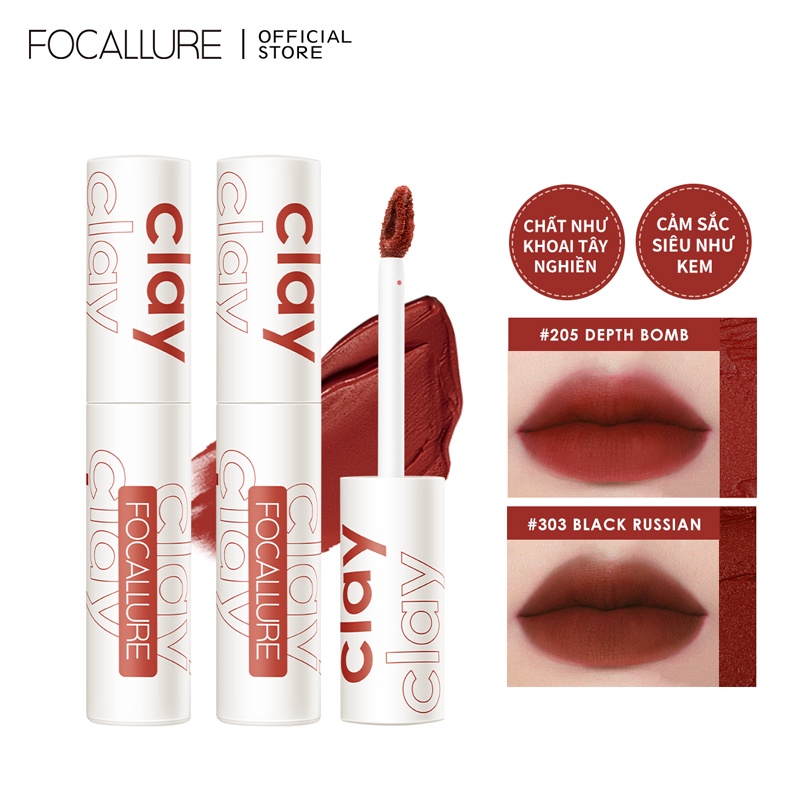 Son Kem Lì Nâng Cấp Phiên Bản Mới FOCALLURE Mashed Potato Velvet-Mist Matte Liquid Lipstick Ver 2 Nội Địa Trung