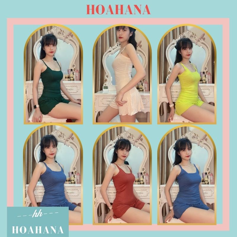 Bộ ngủ 2 dây thun tăm chất mát lạnh, Sét đồ ngủ hai dây sexxy co giãn TT - HOAHANA | BigBuy360 - bigbuy360.vn