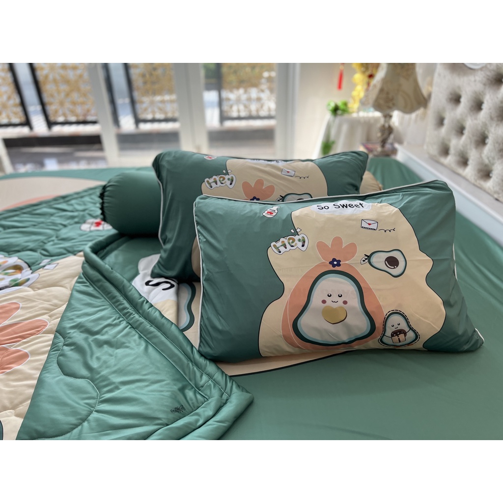 Bộ drap thun lạnh ý 5D cao cấp