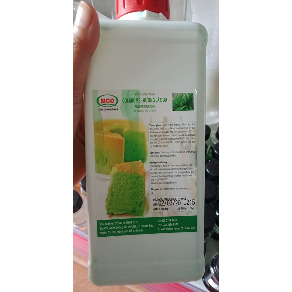 Hương lá dứa Bico chai chia 30ml