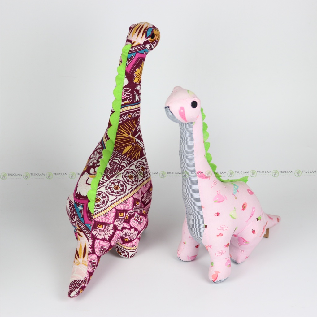 Đồ Chơi Cho Bé Thú Nhồi Bông Hình Con Khủng Long Vải Hoa Bông Gòn Cao Cấp - Trúc Lâm Handmade