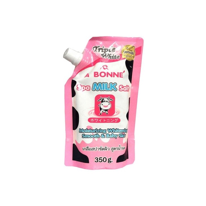Muối Tắm Sữa Bò A Bonne Spa Milk Salt Thái Lan 350gr Có Vòi Date T10.2024 - Muối Bò Tẩy Tế Bào Chết