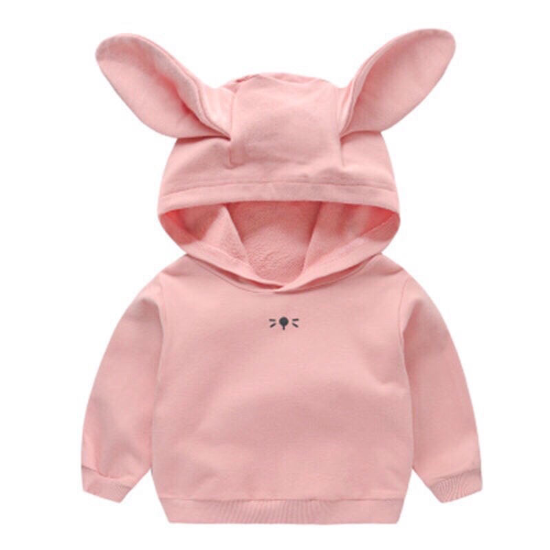 Áo Hoodie Tai Mèo Siêu Dễ Thương Cho Bé Gái Bé Trai Chất Đẹp